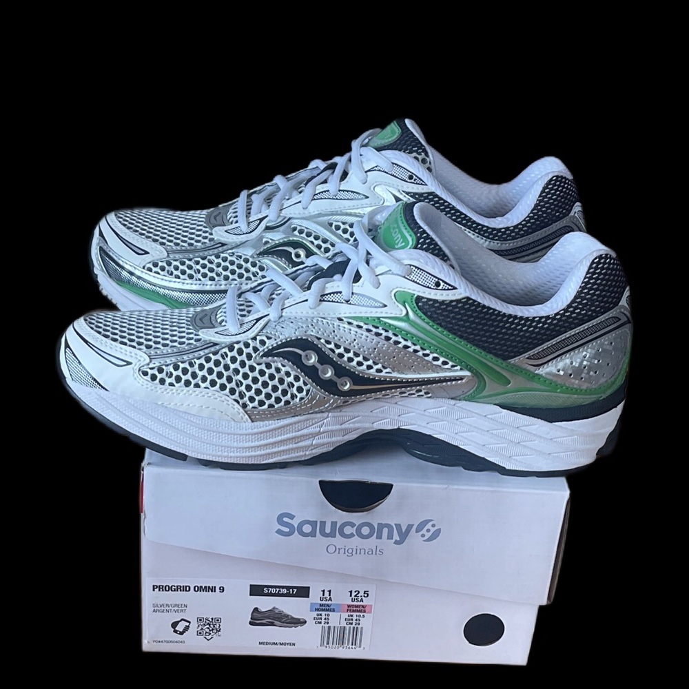 Saucony PROGRID OMNI 9 Silver/Green Men’s size 11 Lifestyle runners *NEW* - Picture 10 of 10